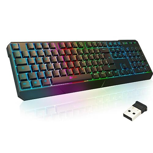 Chroma Wireless Keyboard UK Layout + New version 2023 + Slim, Durable, Ergonomic, Quiet