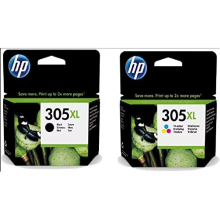 305XL Multipack Black + Colour Ink (3YM62AE + 3YM63AE) for HP Deskjet 2700, HP DeskJet 2720, HP DeskJet Plus 4120, HP Envy 6020, HP Envy Pro 6420