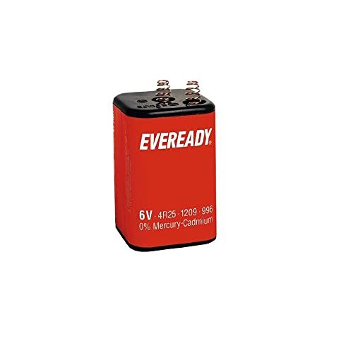 Energizer Eveready 4R25 6v Carbon zinco Battery