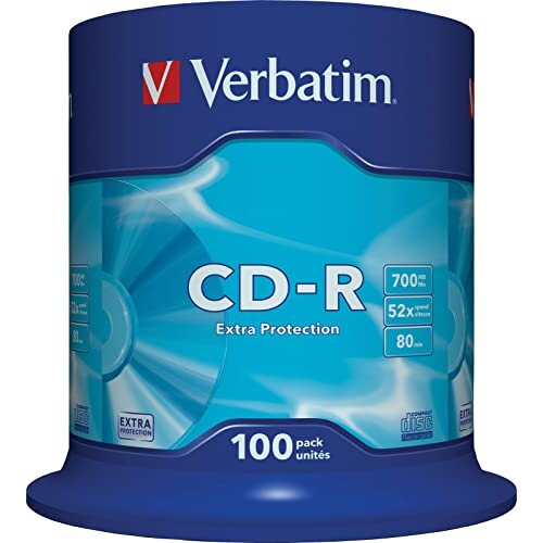 Verbatim 43411 700MB 52x Extra Protection CD-R - 100 Pack Spindle
