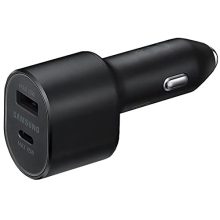 Super Fast Dual Car Charger (45W+15W) Dual Ports USB-C & USB-A - Black - EP-L5300XBEGWW