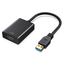 USB 3 to HDMI Adapter, USB 3.0/2 to HDMI 1080P Full HD Video Audio Multi Monitor Converter Adaptor for PC Laptop Projector HDTV Compatible with