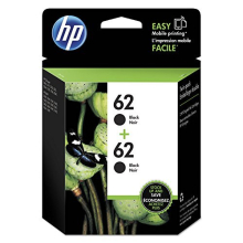 62 | 2 Ink Cartridges | Black | Works ENVY 5500 Series, 5600 Series, 7600 Series, OfficeJet 200, 250, 258, 5700 Series, 8040 | C2P04AN