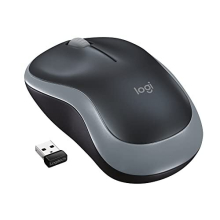 M185 Wireless Mouse, 2.4GHz with USB Mini Receiver, 12-Month Battery Life, 1000 DPI Optical Tracking, Ambidextrous, Compatible with PC, Mac, Laptop -