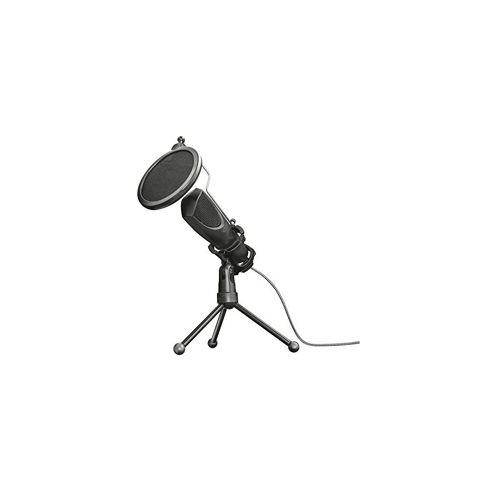 GXT 232 Mantis Streaming Gaming Microphone for PC, PS4 and PS5, USB Connected, Including Shock Mount, Pop Filter and Tripod Stand, Black