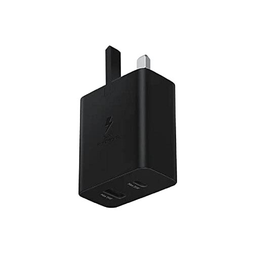 Samsung Galaxy Official 35W Duo Super Fast Power Adapter (without USB-C to C Data Cable), Black 1
