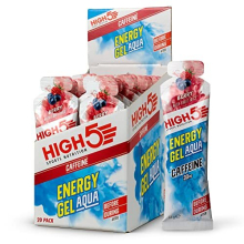 Energy Gel Aqua Caffeine Liquid Quick Release Energy On The Go From Natural Fruit Juice (Berry, 20 x 66g)