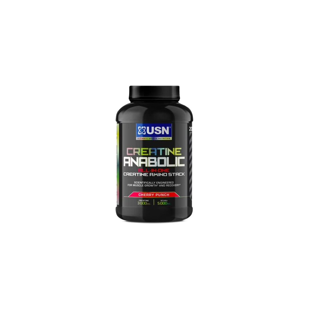 Creatine Anabolic all in One Creatine Amino Muscle Building Stack, Cherry, 900 g (Pack of 1)