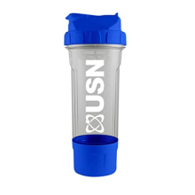 USN Tornado 750ML Protein Shaker Bottle with Bottom Storage – Leak-Free, BPA-Free, Easy-Clean, Built-In Powder Compartment