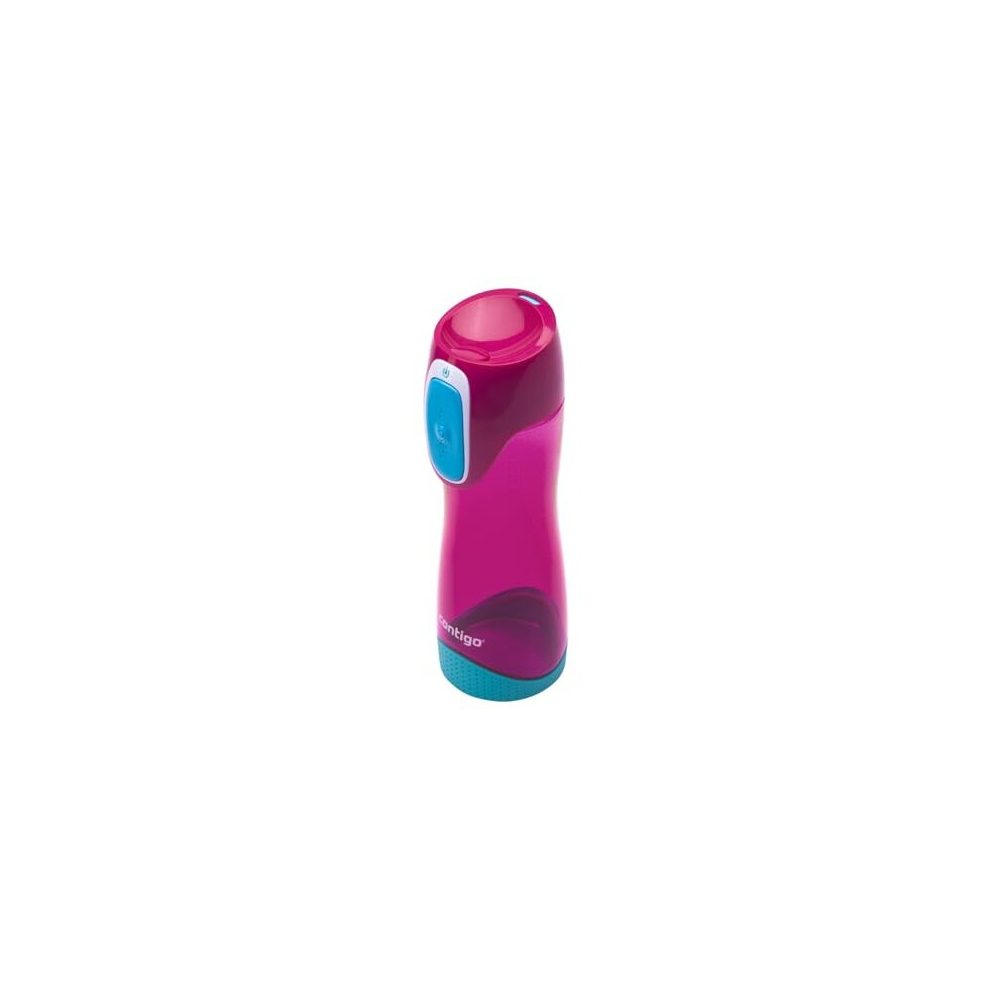 Swish Autoseal Water Bottle, Large BPA Drinking Bottle, Leakproof Gym Bottle, Ideal for Sports, Running, Bike, Running, Hiking, 500 ml, Magenta