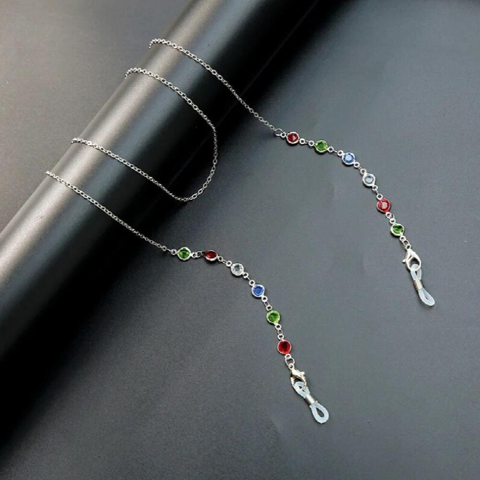 Sunglasses Masking Chains For Women Acrylic Colorful Clear Eyeglasses Chains Lanyard Glass Jewelry