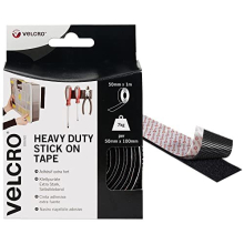 Brand Heavy Duty Stick On Tape Cut-to-Length Industrial Extra Strong Double Sided Hook & Loop Self Adhesive Tape Perfect for Room Décor & Home,