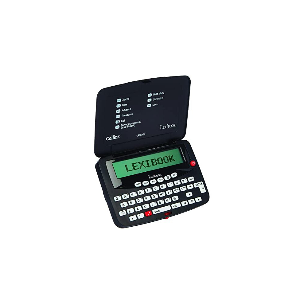 CR753EN Collins Crossword, Bradford, Phonetic spell-correction, Anagram solver, words games, Electronic, for ages 3 plus, with battery, black/white