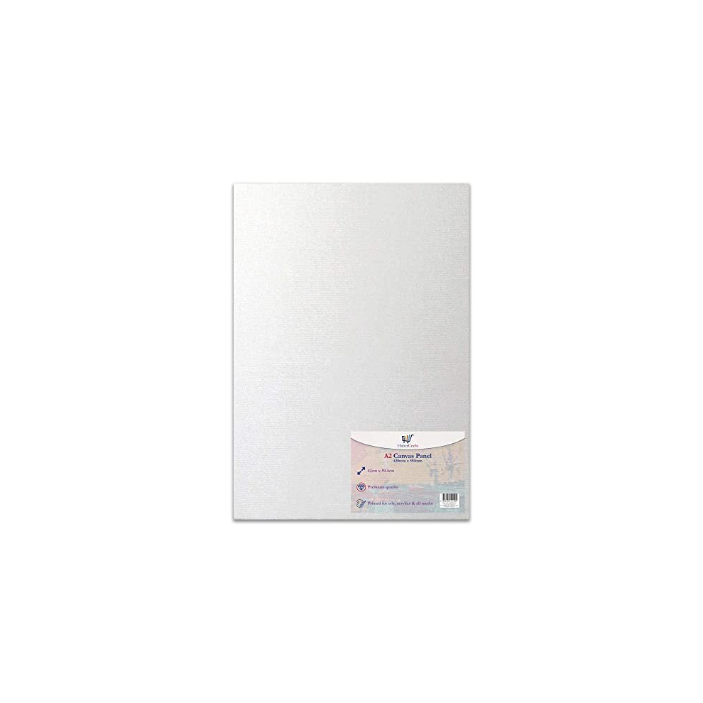 A2 Canvas Panel Stretched Blank Canvas Board Primed Artist Boards 100% Cotton for Oil Paint Acrylic Painting Mixed Media Acid Free White Canvases Art