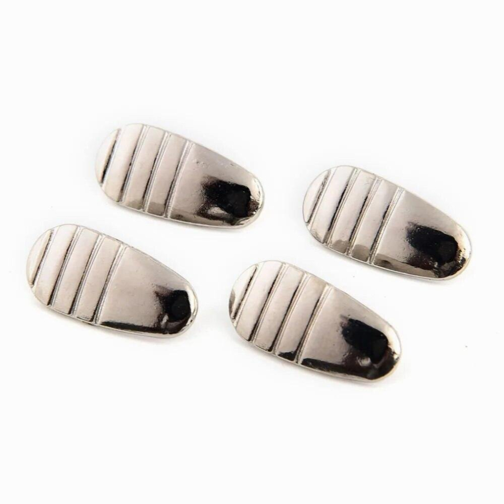 Silver 2Pairs Vision Care Silicone Eyeglass Sunglass Glasses Nose Pads On Nose Pad Massage Health Care Anti-Slip Tools