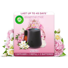Air Wick| Balancing Peony & Jasmine |Air Freshener Essential Mist Aroma Kit |1 x Diffuser & 1 Refill