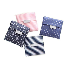 4-Pack Foldable Shopping Bags, Reusable Eco-Friendly Grocery Totes, Folds into Attached Pouch, 55x33x8 cm, Lightweight Oxford Cloth, Assorted Colors