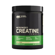 Optimum Nutrition Micronised 100% Pure Creatine Monohydrate Powder - Unflavoured, 3 g/serving, 93 Servings (317 g)