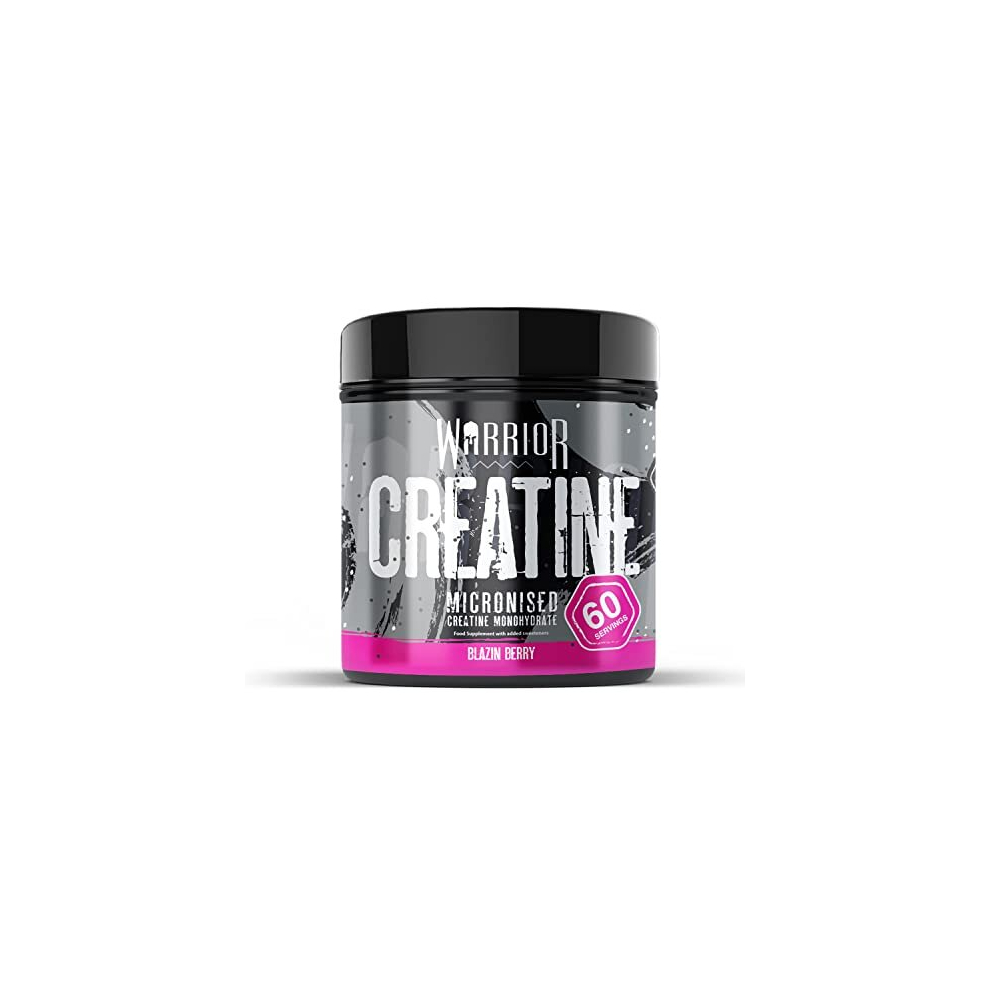 Warrior , Creatine Monohydrate Powder Blazin Supplements, Berry, Blazin' Berry, 300 G, (Pack Of 1)