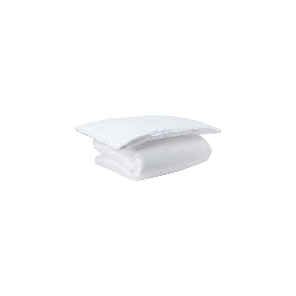 Baby's Comfort Duvet/Quilt and Pillow for Cot/Cotbed, White, 120 x 90 cm