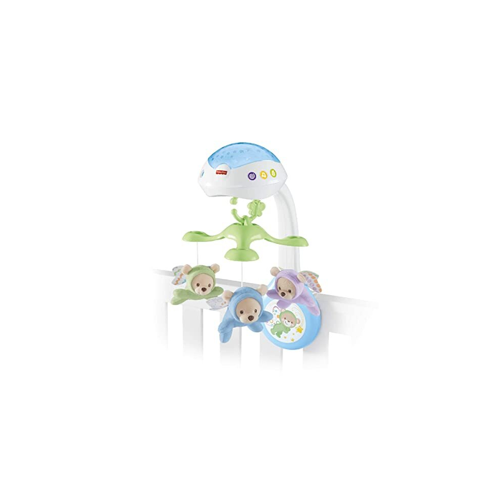 Baby Crib Toy, 3-in-1 Cot Mobile, Butterfly Dreams Sound Machine with Light Projection for Newborn to Toddler, CDN41