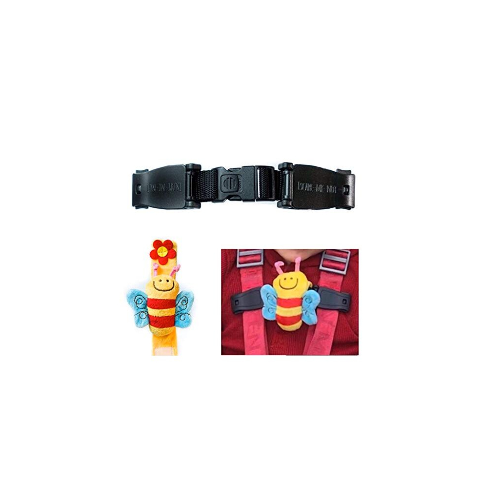 Anti Escape System Chest Clip Buggy Pushchair Car Seat Houdini Safety Strap to Stop Your Little escapees Taking Their arms Out of The Harness with