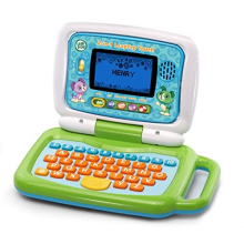 LeapFrog 2 in 1 LeapTop Touch Laptop, Green, Learning Tablet for Kids with 10 Modes of Play, with Letters, Numbers, Vocabulary and Animals, Toy Laptop