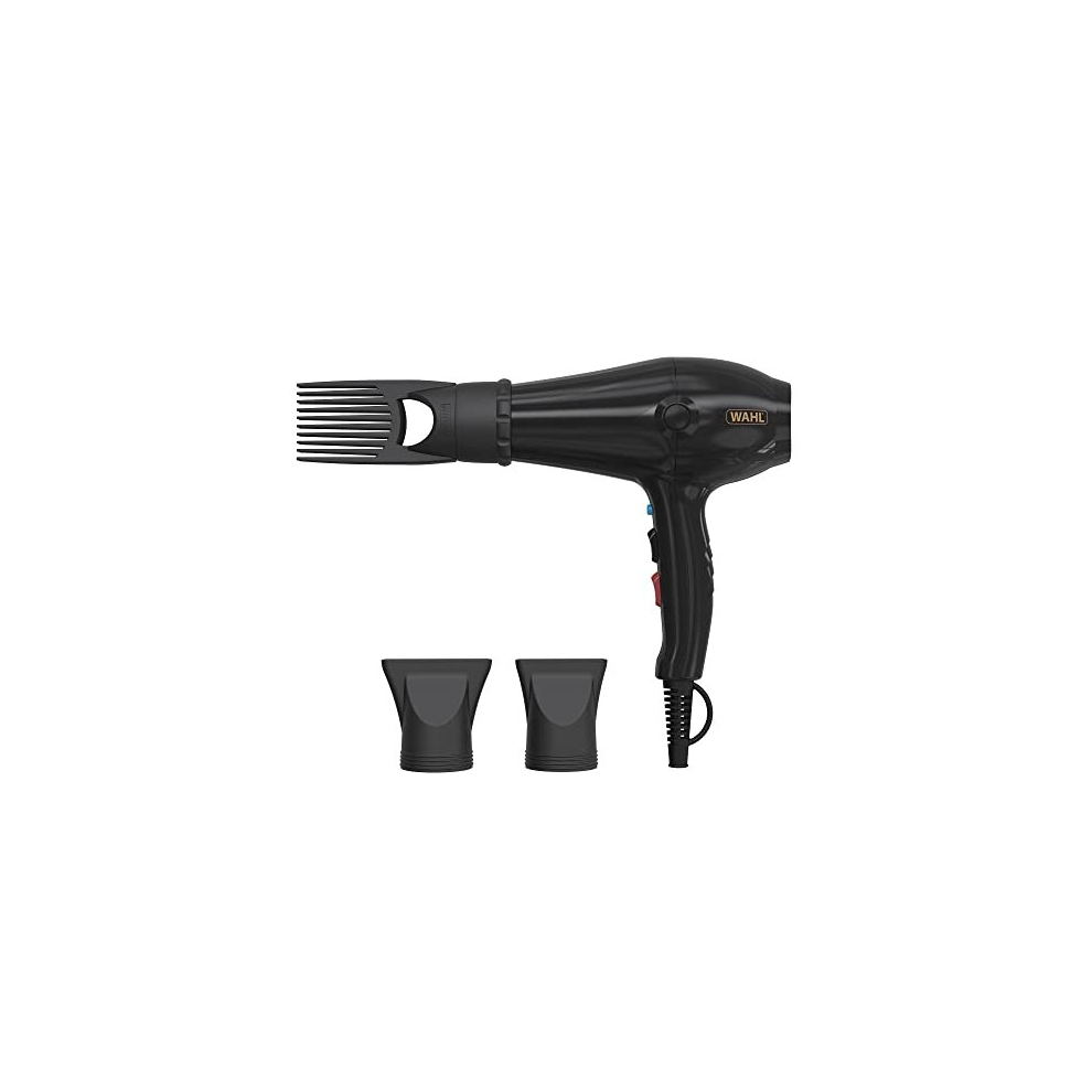 Hairdryer, PowerPik 5000, Dryer Women, Hair Dryer with Pik Attachment, Afro Hairdryer, Afro-Caribbean Hair, Three Heat Settings, Anti-frizz Drying