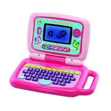 2 in 1 LeapTop Touch Laptop, Pink, Learning Tablet for Kids with 10 Modes of Play, Kids Laptop with Letters, Numbers, Vocabulary and Animals, Learning