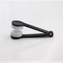 1Pack Portable Multifunctional Glasses Cleaner Wipe Glasses Sunglasses Glasses Microfiber Cleaning Brush