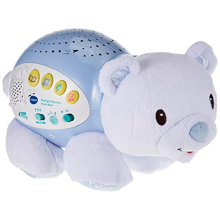 506903 Little Friendlies Starlight Sounds Bear, Soothing Baby Nighlight, Musical Toy with Sounds and Songs, Soft Cuddly Toy for Babies Aged 1 Month to