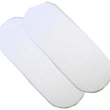 - Pair of 100% Cotton Moses Basket Fitted Sheets - Baby Cradle Sheets, Bassinet Fitted Sheets - 35x75cm - White