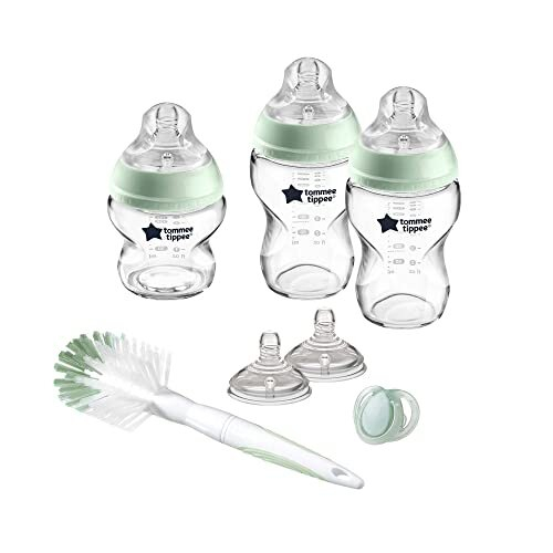 Tommee Tippee Closer to Nature Clear Glass Baby Bottle Starter Set