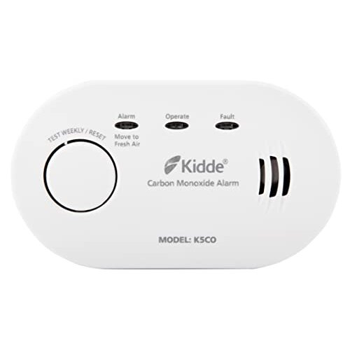 KIDDE 5CO Battery Powered Carbon Monoxide Alarm 10 Year Life