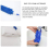 Microfiber Duster, Feather Duster Cleaning Kit with Telescoping Extension Pole 100 Inch, Reusable Bendable Dusters, Washable Lightweight Dusters for 7