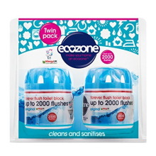 Forever Flush 2000 Blue Toilet Blocks, Eco Friendly Alternative to Loo Rim Hangers, Cistern Capsules Clean & Descale WCs, Natural Vegan & Non Toxic