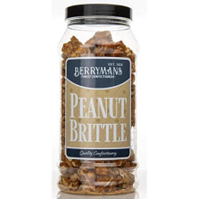 Original Peanut Brittle Roasted Peanuts In Caramel Retro Sweets Gift Jar By Berrymans Sweet Shop - Classic Sweets, Traditional Taste.