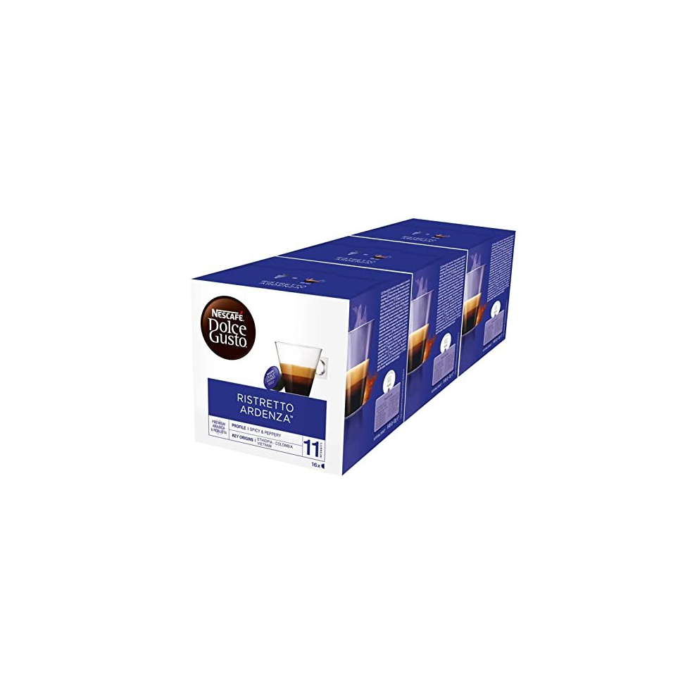 NESCAFE Dolce Gusto Espresso Ristretto Ardenza Coffee Pods - total of 48 Espresso Coffee Capsules - Coffee Intensity 11 - Premium Arabica Coffee (3