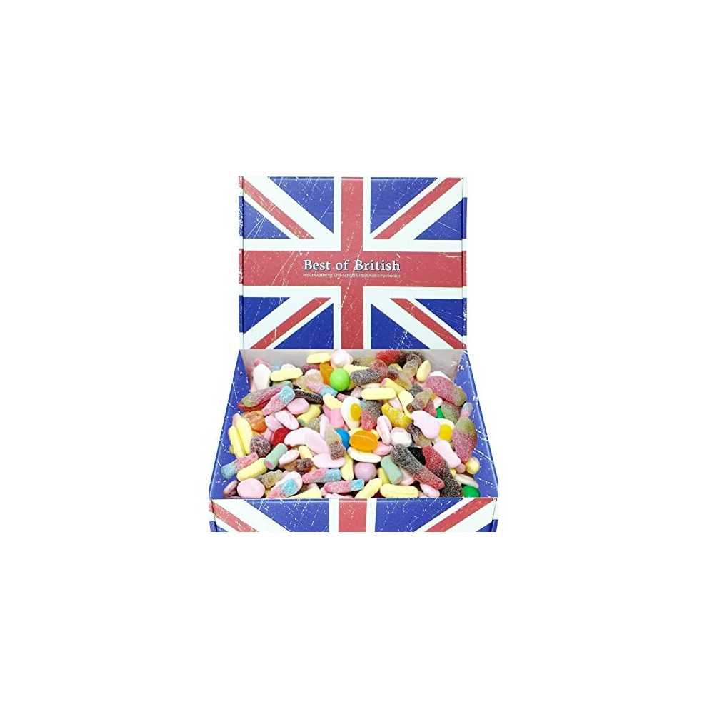 Pick and Mix Sweets Hamper: 1.1kg Pick N Mix Retro Sweets Gift Box. Quality Birthday Gift For Kids, Men & Women