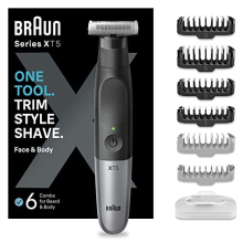 Series XT5 One Blade Hybrid Beard & Stubble Trimmer, Electric Shaver for Men, Body Groomer for Manscaping With Travel Pouch, Gifts For Men, XT5200,