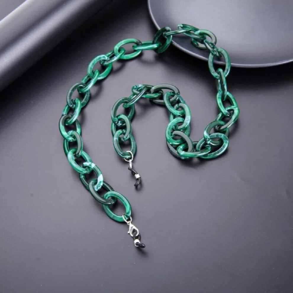 Thick Mask Chain Jewelry Colorful Acrylic Acetate Buckle Masked Sunglasses Chain Eyeglass Eyewear Lanyards