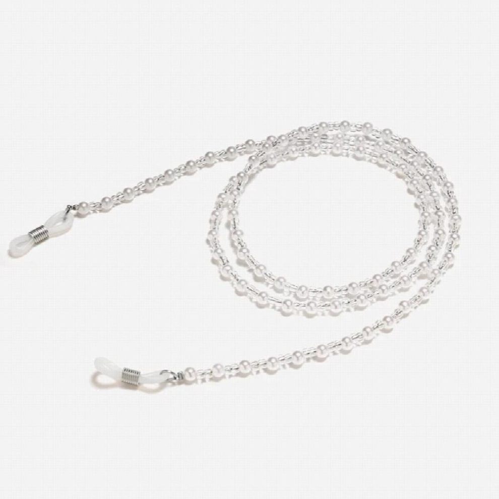 White Red Crystal Beaded Glasses Chains Women Men Eyewear Accessories Sunglasses Neck Lanyard Strap Cord