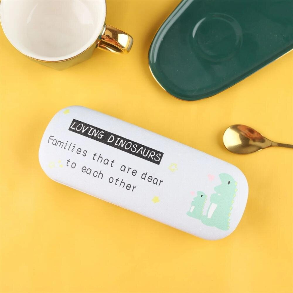 Cartoon Pattern Folding Glasses Case Men Women PC Leather Sunglasses Case Portable Eyewear Protector Cover estuche