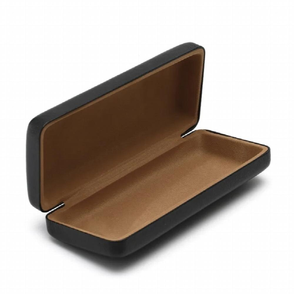 PU Leather Glasses Metal Square Portable Sunglasses Case Women Men Durable Eyewear Storage Box