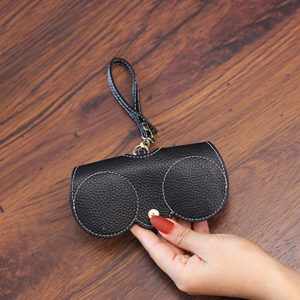 Retro Leather Glasses Bag Sunglasses Glasses Case Portable Myopia Frame Case Protective Case For Eyeglasses