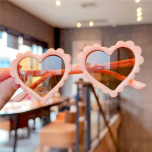Heart Kids Sunglasses Childrens Retro Pink Cartoon Sun Glasses Frame Girls Boys Baby Sunglasses UV400 Eyeglass