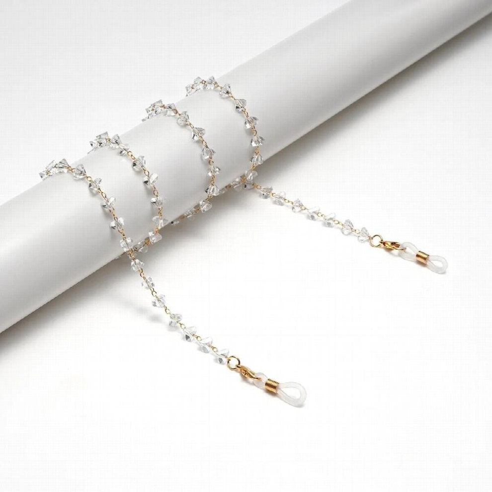 Multicoloured Crystal Beads Anti Loss Pendant Sunglasses Lanyard Glasses Chain For Women Beaded Eyeglasses Strap