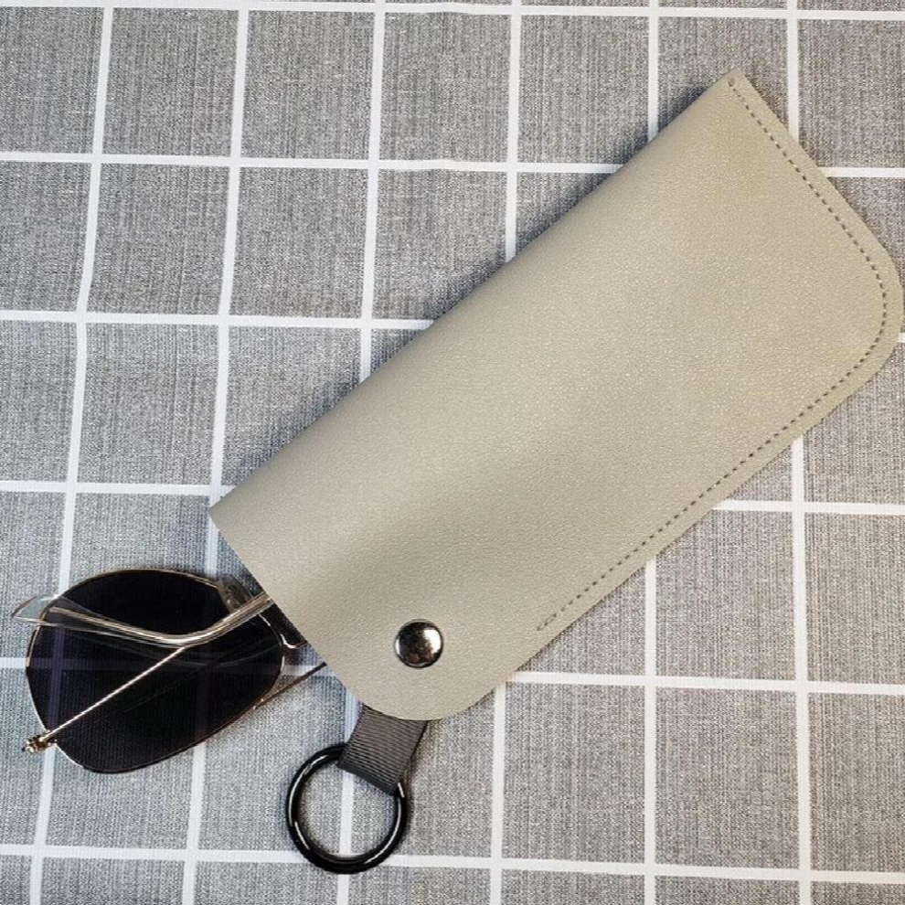 Sunglasses Case with Hanging Ring PU Colorful Candy Eyeglasses Box Soft Glasses Bag Eyewear Accessoires