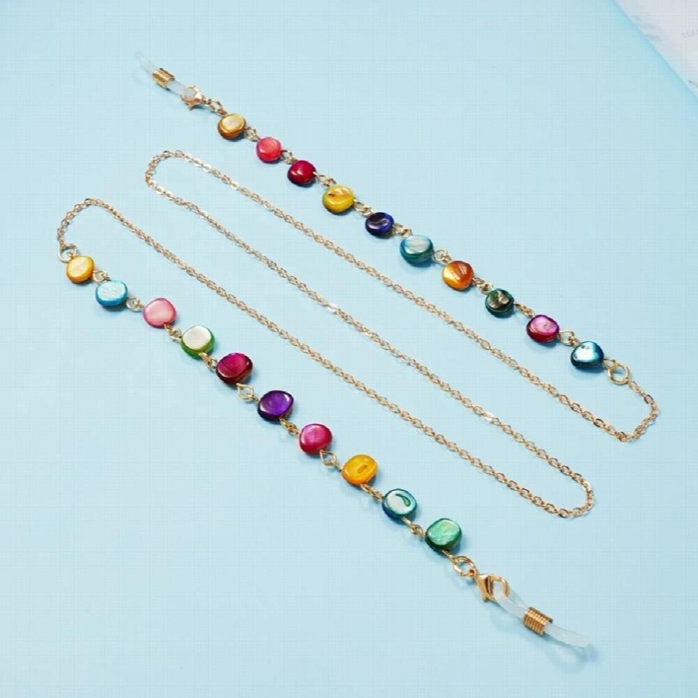 Eyeglass Sunglasses Colorful Crystal Beads Neck String Cord Retainer Strap Eyewear Lanyard Holder High-End Ethnic Glasses Chain
