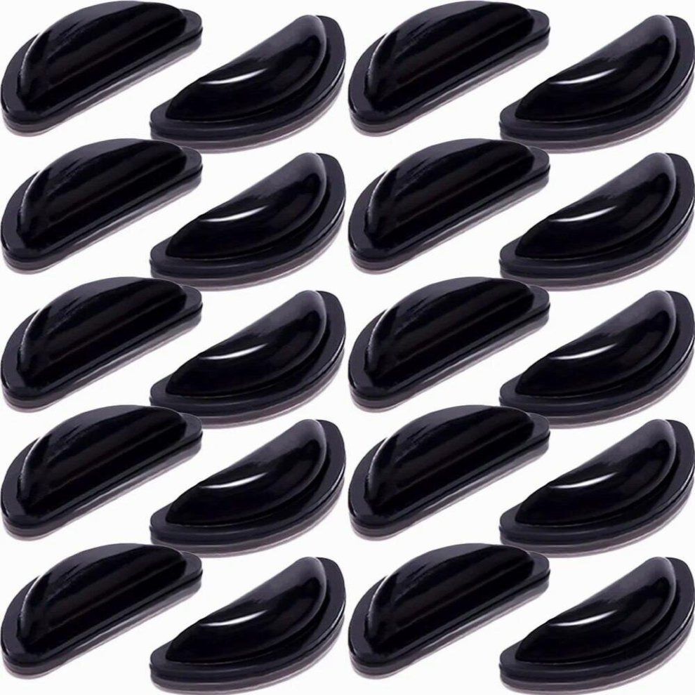 Black Nose Pads Glasses Eye Silicone Elevated Non Wear Sticky Sunglasses Reading Spectacles Adhesive Pieces Eyeglasses Frames Plastic